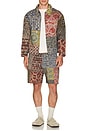 view 4 of 4 SHORTS  DE TRABAJO WATERCOLOR MOSAIC in Multi