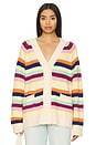 view 1 of 4 Multi Stripe Cardigan in Cream Multi