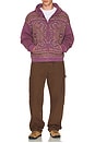 view 4 of 4 Found Motif Zip Up Hoodie in Vintage Purple