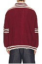 view 3 of 6 КАРДИГАН VARSITY in Deep Red