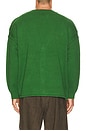 view 2 of 4 Paisley Knit Cardigan in Green