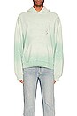 view 3 of 3 Bleached Logo Pullover Hoodie in Blue