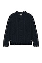 view 1 of 3 Cable Knit Sweater in Navy