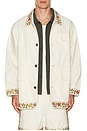 view 1 of 4 Found Kantha Floral Work Jacket in Sand