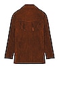 view 2 of 5 Suede Fringe Jacket in Tan