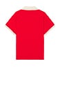 view 2 of 4 Goji Red Collar Print Jersey in Red & Cream