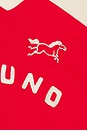 view 3 of 4 Goji Red Collar Print Jersey in Red & Cream
