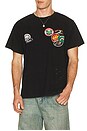 view 1 of 5 Found Whisper Patch Tee in Brown in Vintage Black