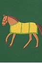 view 5 of 5 Embroidered Horse Equine Tee in Washed Forest