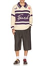 view 4 of 5 Knit Jersey in Cream & Purple