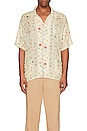 view 3 of 3 Multi Floral Camp Shirt in Cream