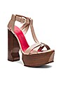 view 2 of 5 Caged Platform Heel in Cameo Calf
