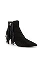 view 2 of 5 Fringe Bootie in Suede Black