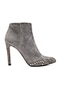 view 1 of 5 Embellished Bootie in Suede Grey
