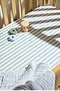 view 3 of 3 Percale Crib Sheet in Blueberries