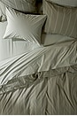 view 2 of 3 Duvet Cover in Moss Stripe