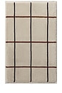 view 1 of 4 Organic Plush Tub Mat in Bone Windowpane