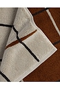 view 4 of 4 Organic Plush Tub Mat in Bone Windowpane