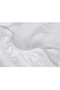 view 2 of 3 Percale Fitted Sheet in White