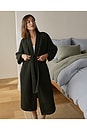 view 4 of 3 Waffle Robe in Evergreen