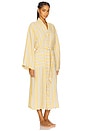 view 2 of 9 Linen Stripe Robe in Natural & Yellow