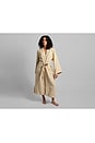 view 7 of 9 Linen Stripe Robe in Natural & Yellow
