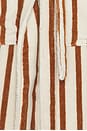 view 4 of 4 Terry Stripe Robe in Bone & Tobacco