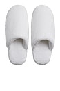 view 1 of 2 Classic Plush Slippers in White