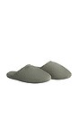 view 1 of 2 Classic Turkish Cotton Slippers in Moss