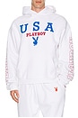 view 3 of 4 USA Hoodie in White