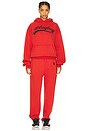 view 1 of 7 Logo Hoodie and Sweatpant Set in Red