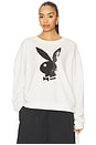view 1 of 4 Bunny Shadow Sweatshirt in White