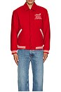 view 4 of 5 Est. LA Varsity Jacket in Red