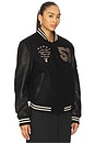 view 2 of 6 53 Premium Varsity Jacket in Black