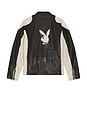 view 2 of 4 Anderson Leather Jacket in Black & Cream