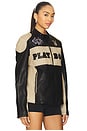view 2 of 4 Anderson Leather Jacket in Black & Cream