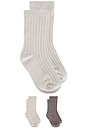 view 1 of 3 Kids Socks Set in Slate & Cloud