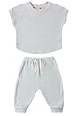 view 1 of 3 Terry Tee & Pant Set in Sky