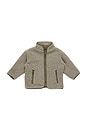 view 1 of 2 Kids Faux Fur Zip Jacket in Olive