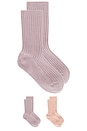 view 1 of 3 Kids Socks Set in Melon & Lavender