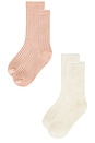 view 4 of 3 Kids Socks Set in Natural