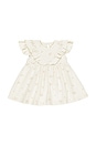 view 1 of 1 Kids Sleeveless Ruffle V Dress in Ivory