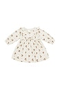 view 1 of 3 Kids Long Sleeve Ruffle V Dress in Autumn Flora