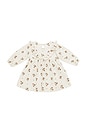 view 2 of 3 Kids Long Sleeve Ruffle V Dress in Autumn Flora