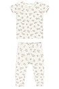 view 1 of 1 Kids Bamboo Short Sleeve Pajama Set in Ivory