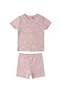 view 1 of 3 Summer Pajama Set in Mauve Ditsy