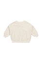 view 1 of 3 Kids Velour Relaxed Sweatshirt in Polka Dot