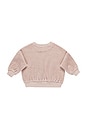view 2 of 3 Kids Velour Relaxed Sweatshirt in Blush