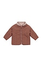 view 2 of 2 Kids Faux Fur Zip Jacket in Blush