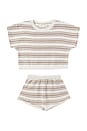 view 1 of 1 CONJUNTO DE PUNTO in Oat Stripe